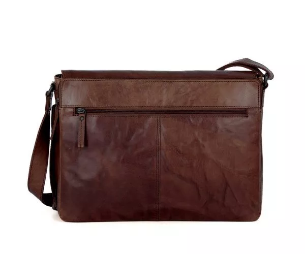 Leren Laptoptas - Ronn - Donkerbruin - Image 4