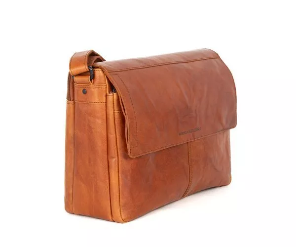 Leren Laptoptas - Ronn - Brandy Cognac - Afbeelding 3