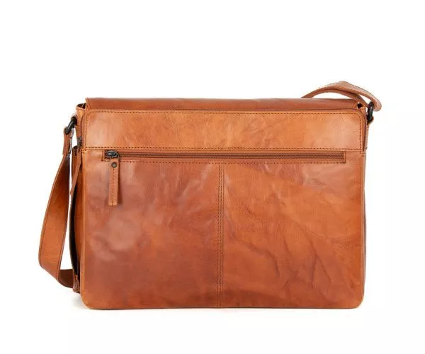 Leren Laptoptas - Ronn - Brandy Cognac - Afbeelding 4