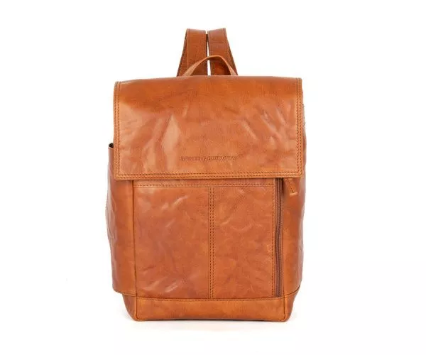 Leren Rugzak - Winston - Brandy Cognac