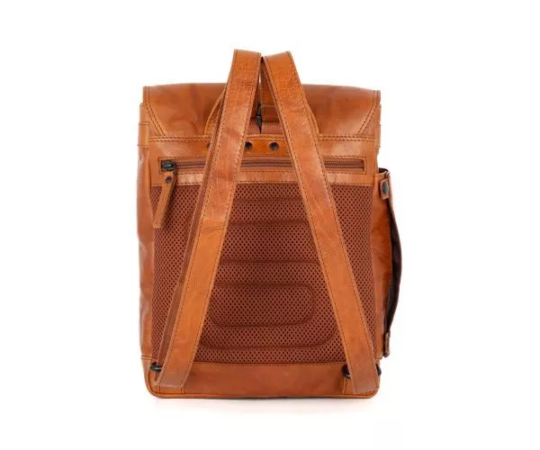 Leren Rugzak - Winston - Brandy Cognac - Afbeelding 3