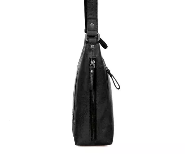 Leren Crossbodytas - Jessyca - Zwart - Afbeelding 4