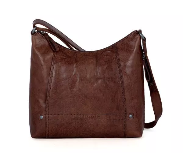 Leren Crossbodytas - Jessyca - Donkerbruin - Afbeelding 6