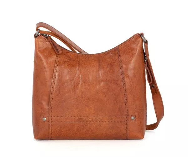 Leren Crossbodytas - Jessyca - Brandy Cognac - Afbeelding 6