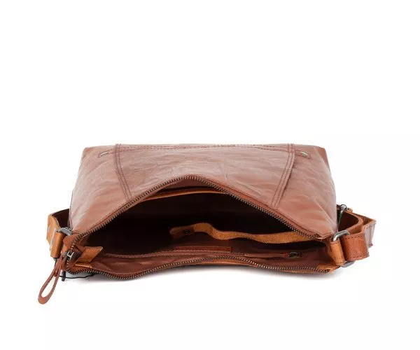 Leren Crossbodytas - Jessyca - Donkerbruin - Afbeelding 5