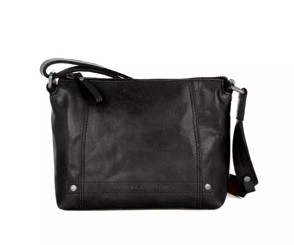 Leren Crossbodytas - Isolde - Zwart