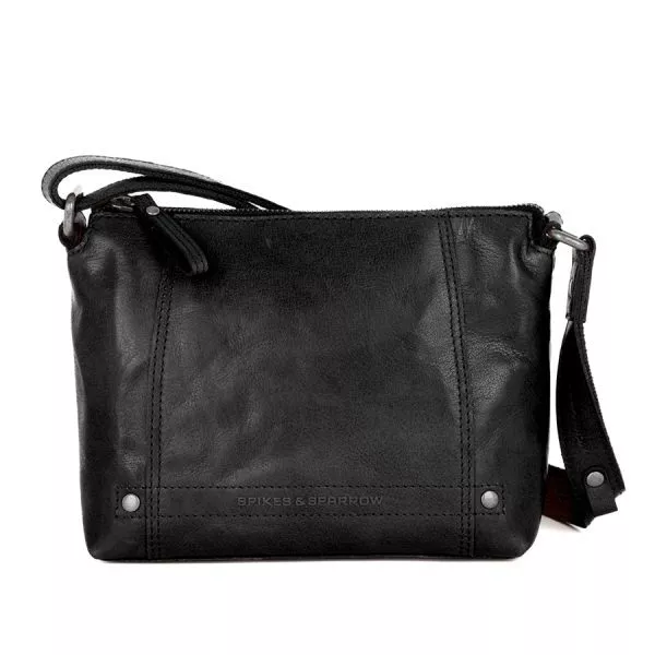 Leren Crossbodytas - Isolde - Zwart