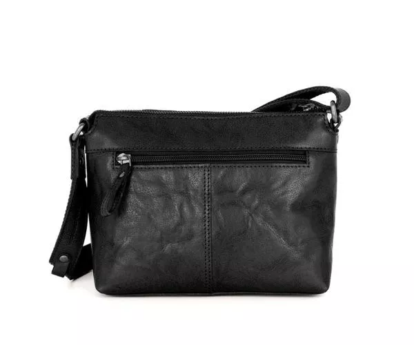 Leren Crossbodytas - Isolde - Zwart - Afbeelding 3