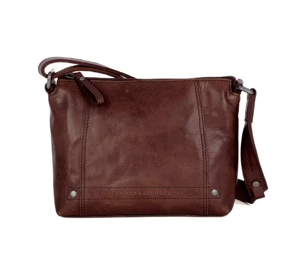 Leren Crossbodytas - Isolde - Donkerbruin