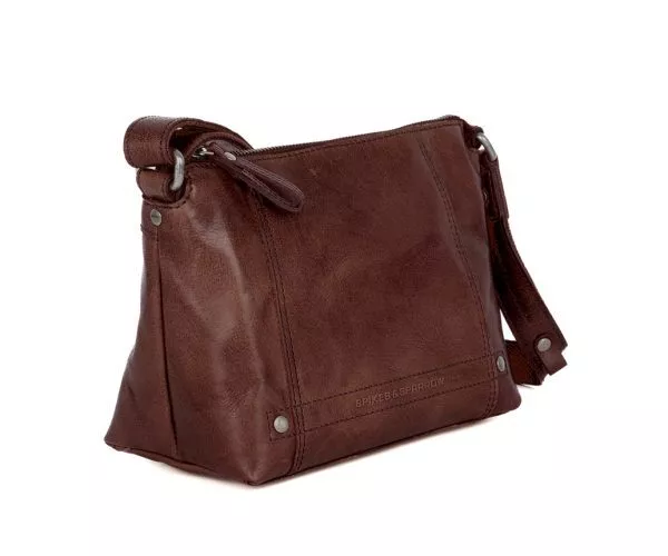 Leren Crossbodytas - Isolde - Donkerbruin - Afbeelding 2