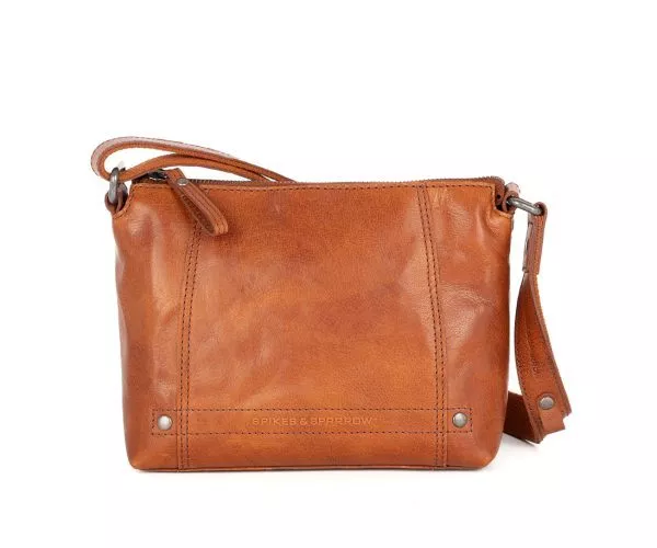 Leren Crossbodytas - Isolde - Brandy Cognac