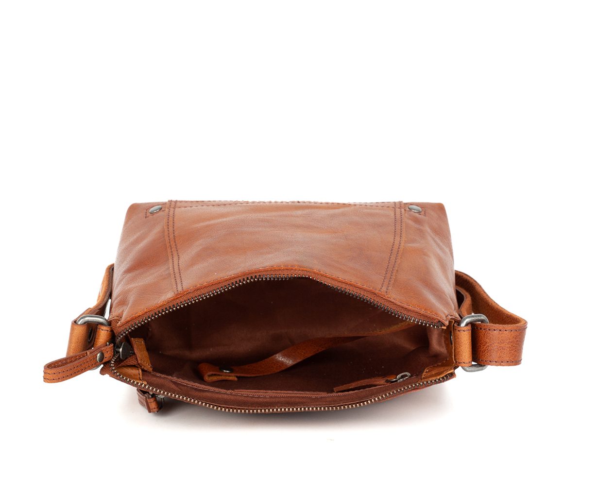 Leren Crossbodytas - Isolde - Brandy Cognac