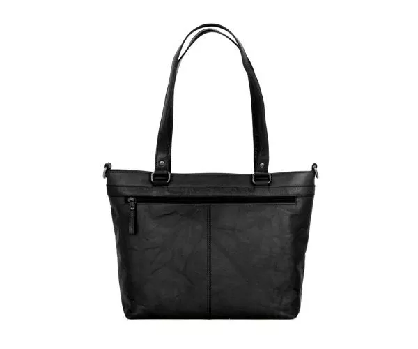Leren Shopper - Rachelle - Zwart - Afbeelding 3