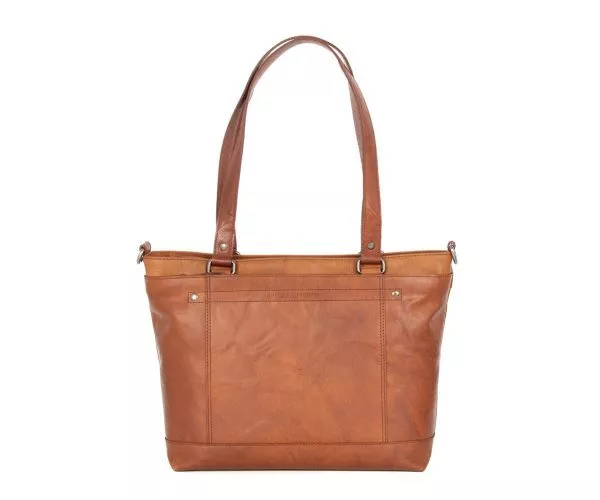 Leren Shopper - Rachelle - Brandy Cognac