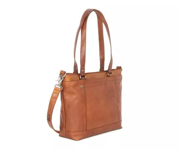 Leren Shopper - Rachelle - Brandy Cognac - Afbeelding 2