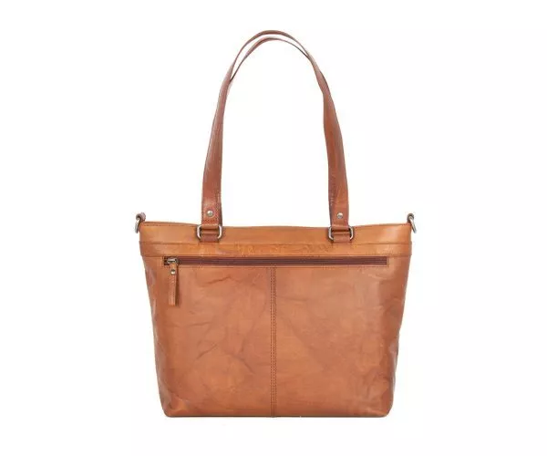 Leren Shopper - Rachelle - Brandy Cognac - Afbeelding 3