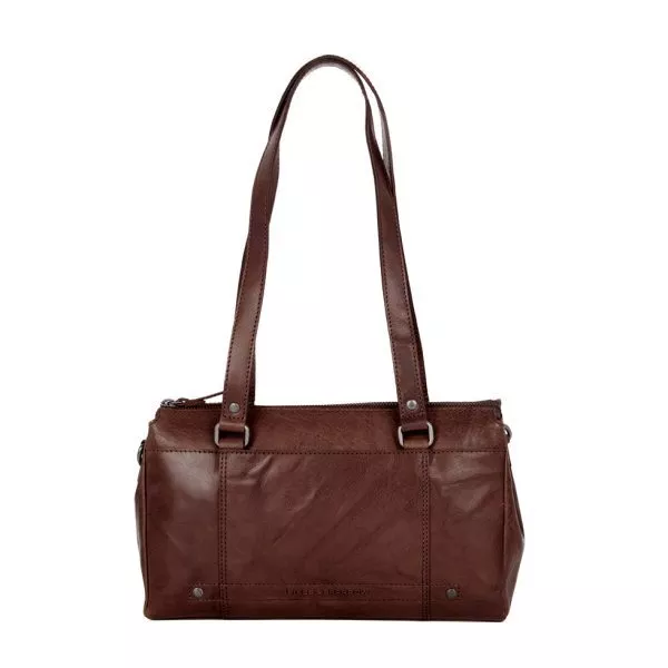 Leren Handtas - Jeannine - Donkerbruin