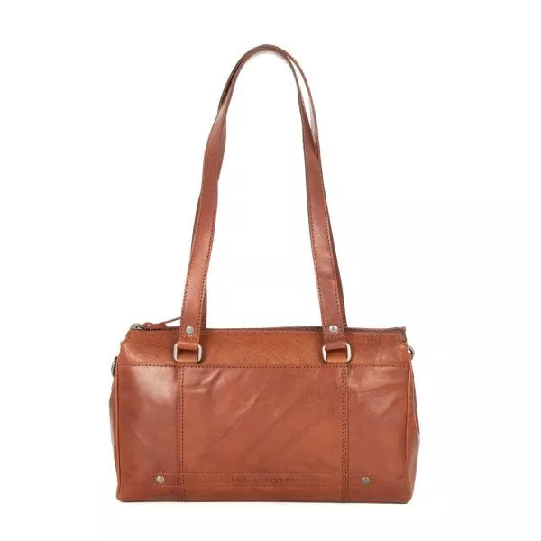 Leren Handtas - Jeannine - Brandy Cognac