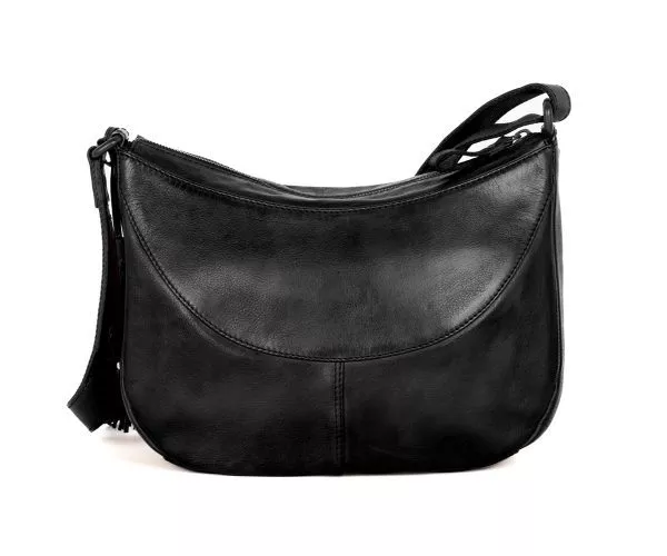 Leren Crossbodytas - Elliana - Zwart - Afbeelding 4
