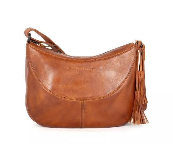 Leren Crossbodytas - Elliana - Brandy Cognac