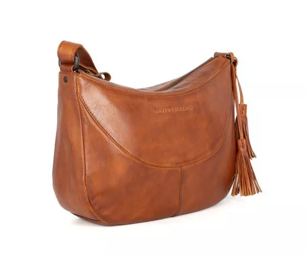Leren Crossbodytas - Elliana - Brandy Cognac - Afbeelding 3