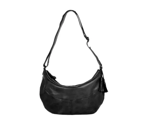 Leren Crossbodytas - Sian - Zwart