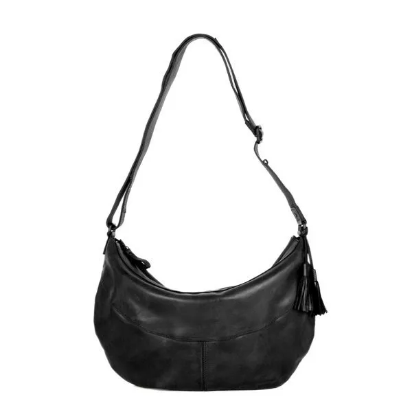 Leren Crossbodytas - Sian - Zwart