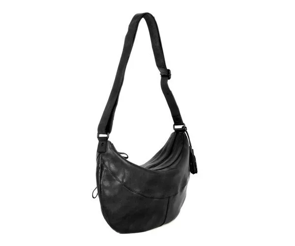 Leren Crossbodytas - Sian - Zwart - Afbeelding 3