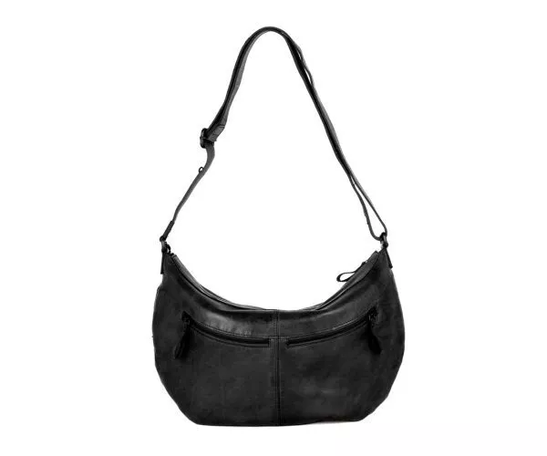 Leren Crossbodytas - Sian - Zwart - Afbeelding 4
