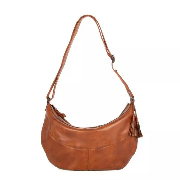 Leren Crossbodytas - Sian - Brandy Cognac