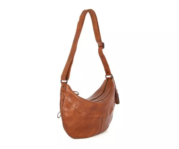 Leren Crossbodytas - Sian - Brandy Cognac - Afbeelding 3