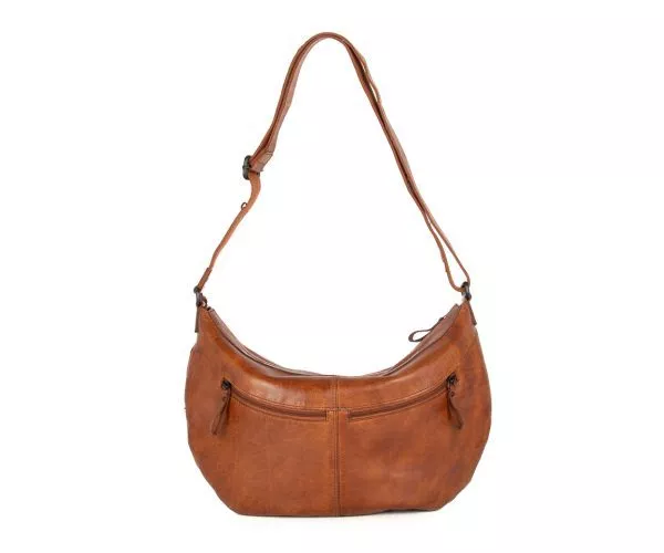 Leren Crossbodytas - Sian - Brandy Cognac - Afbeelding 4