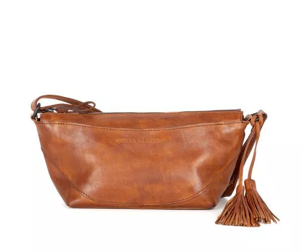 Leren Crossbodytas - Piperel - Brandy Cognac