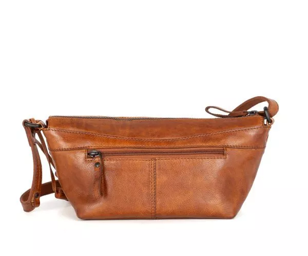 Leren Crossbodytas - Piperel - Brandy Cognac - Afbeelding 3