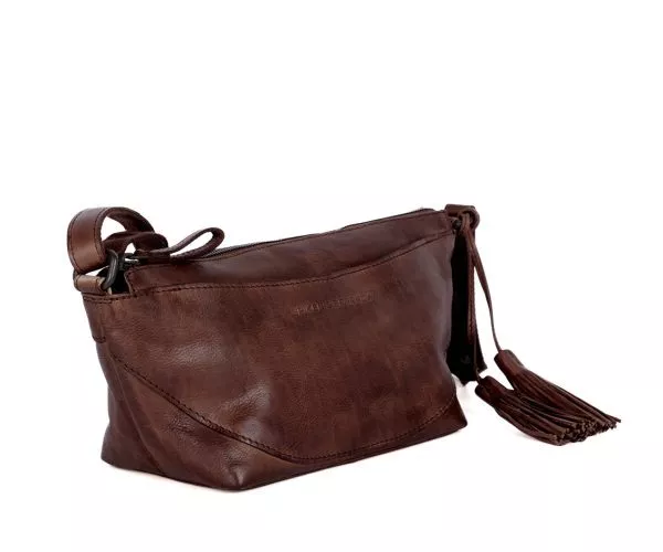Leren Crossbodytas - Piperel - Donkerbruin - Afbeelding 2