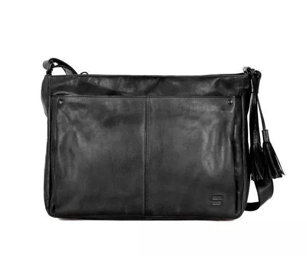 Leren Crossbodytas - Charmayne - Zwart