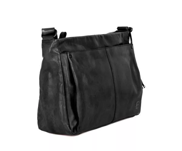 Leren Crossbodytas - Charmayne - Zwart - Afbeelding 2