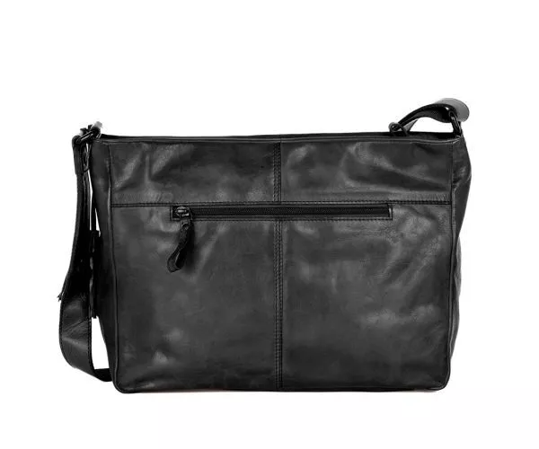 Leren Crossbodytas - Charmayne - Zwart - Afbeelding 3