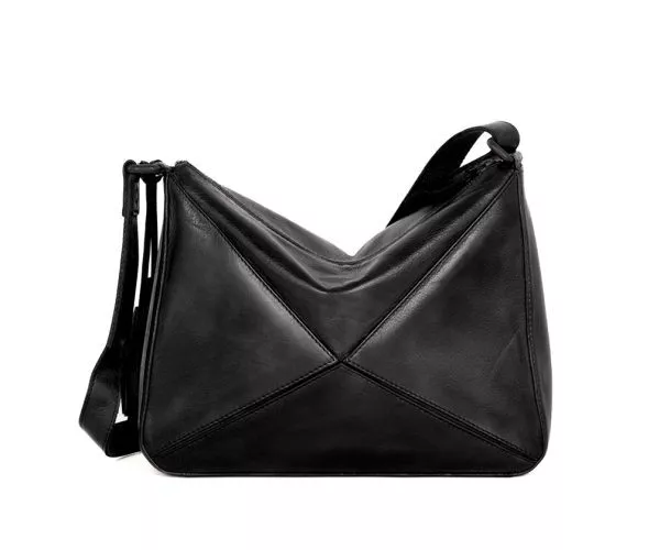 Leren Crossbodytas - Lilla - Zwart - Afbeelding 4