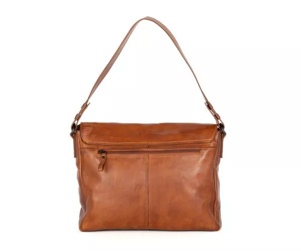 Leren Laptop Schoudertas - Lorin - Brandy Cognac - Afbeelding 3
