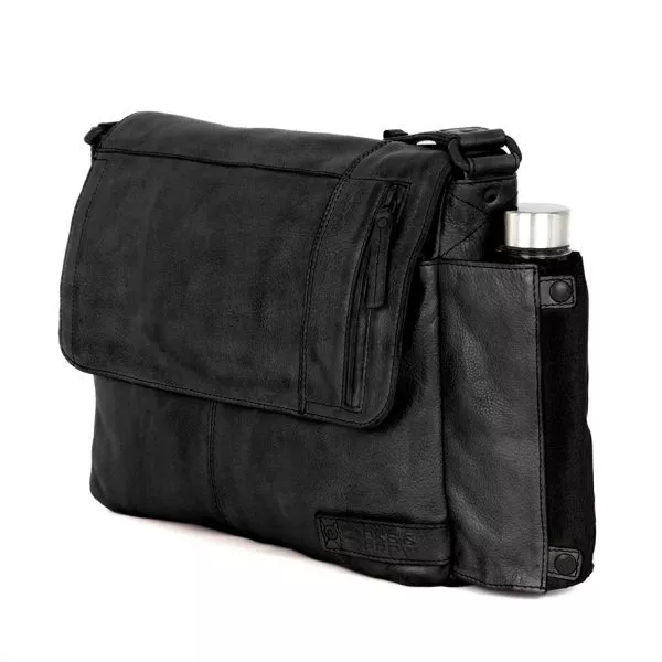 Leren Laptoptas - Deen - Zwart