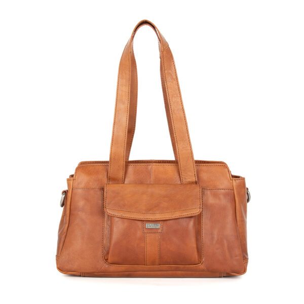 Leren Schoudertas - Marly - Brandy