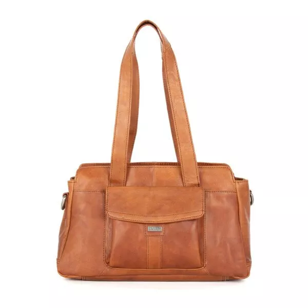 Leren Schoudertas - Marly - Brandy