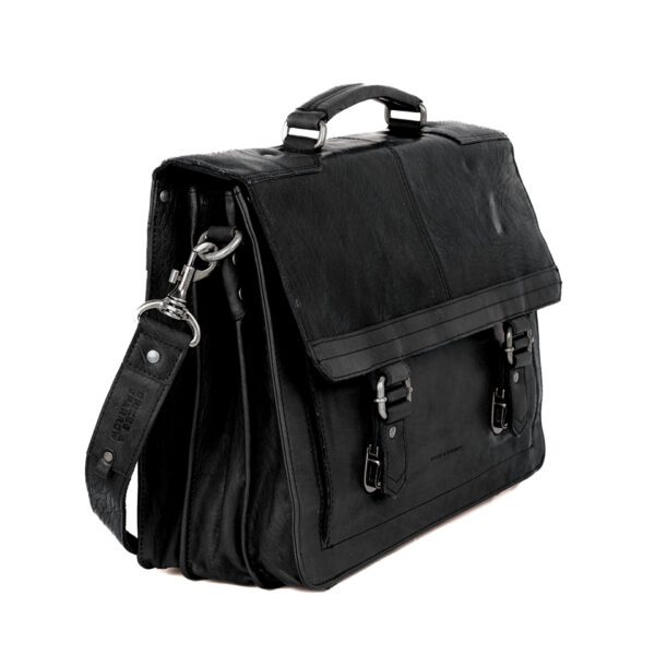 Leren Aktetas - Philip - Zwart