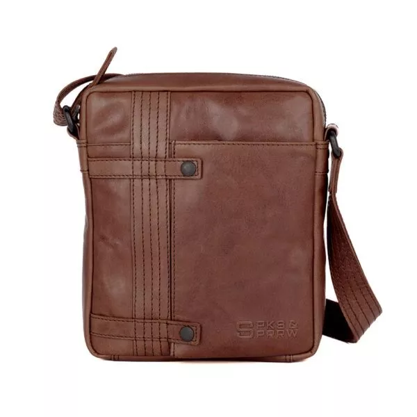 Leren Crossbodytas - Benn - Donkerbruin