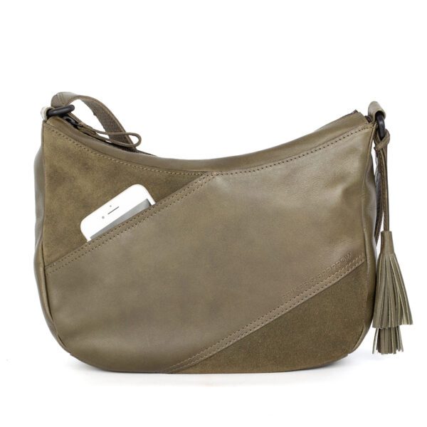 Leren Crossbodytas - Lorain - Groen