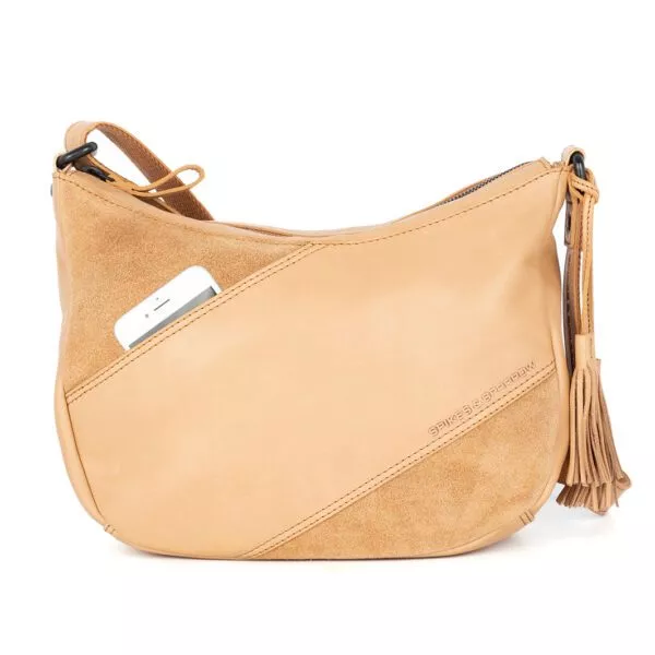 Leren Crossbodytas - Lorain - Camel