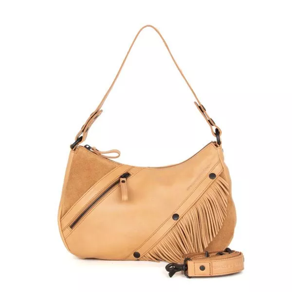 Leren Schouder / Crossbodytas - Jadeline - Camel