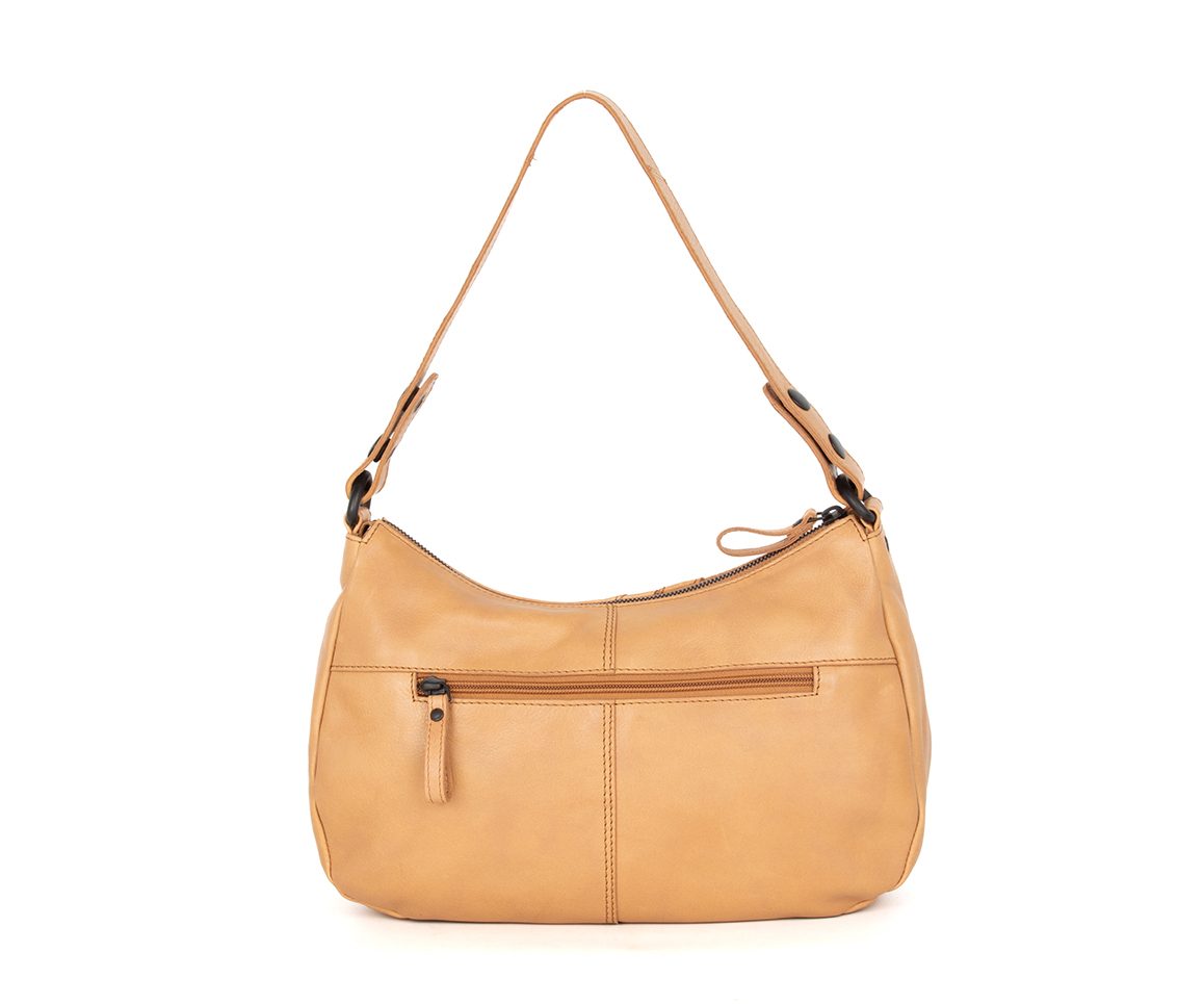 Leather Shoulder/Crossbody bag - Jadeline - Camel