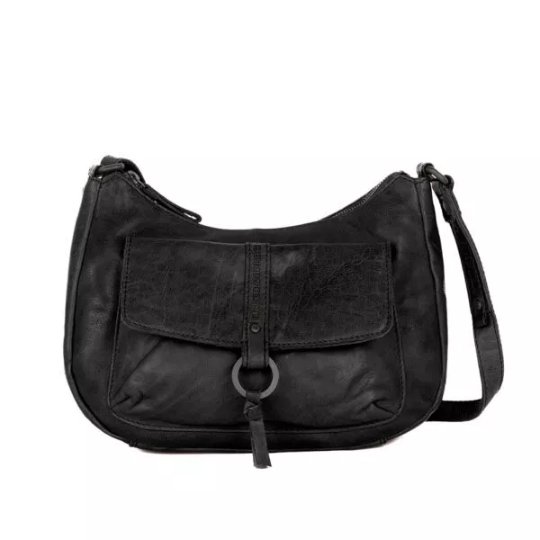 Leren Crossbodytas - Cheyenne - Zwart